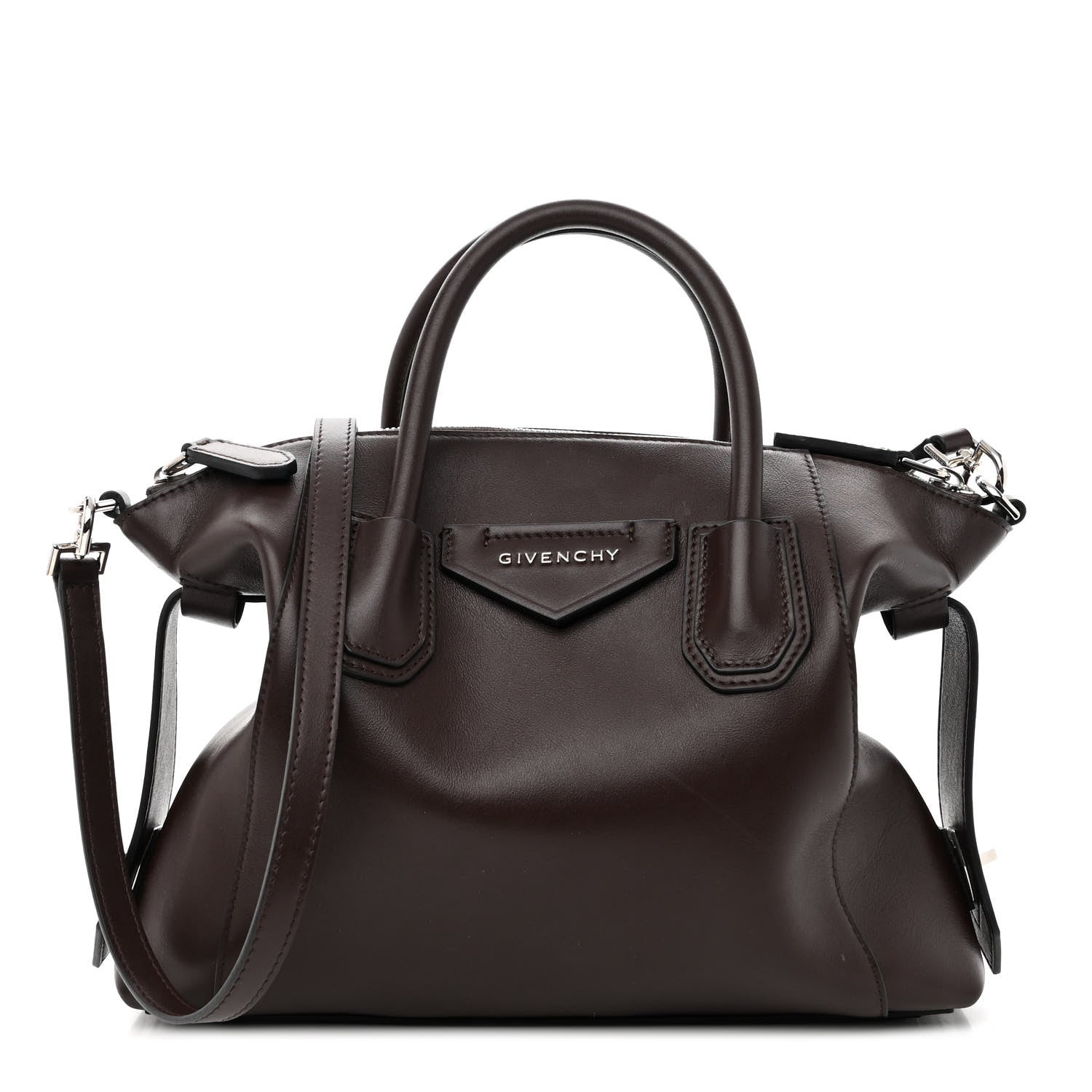 Givenchy Smooth Calfskin Small Soft Antigona Dark Brown 1 of 9