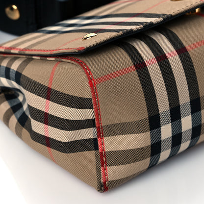 Burberry Vintage Check Hackberry Crossbody Bag Archive Beige Black 8 of 10