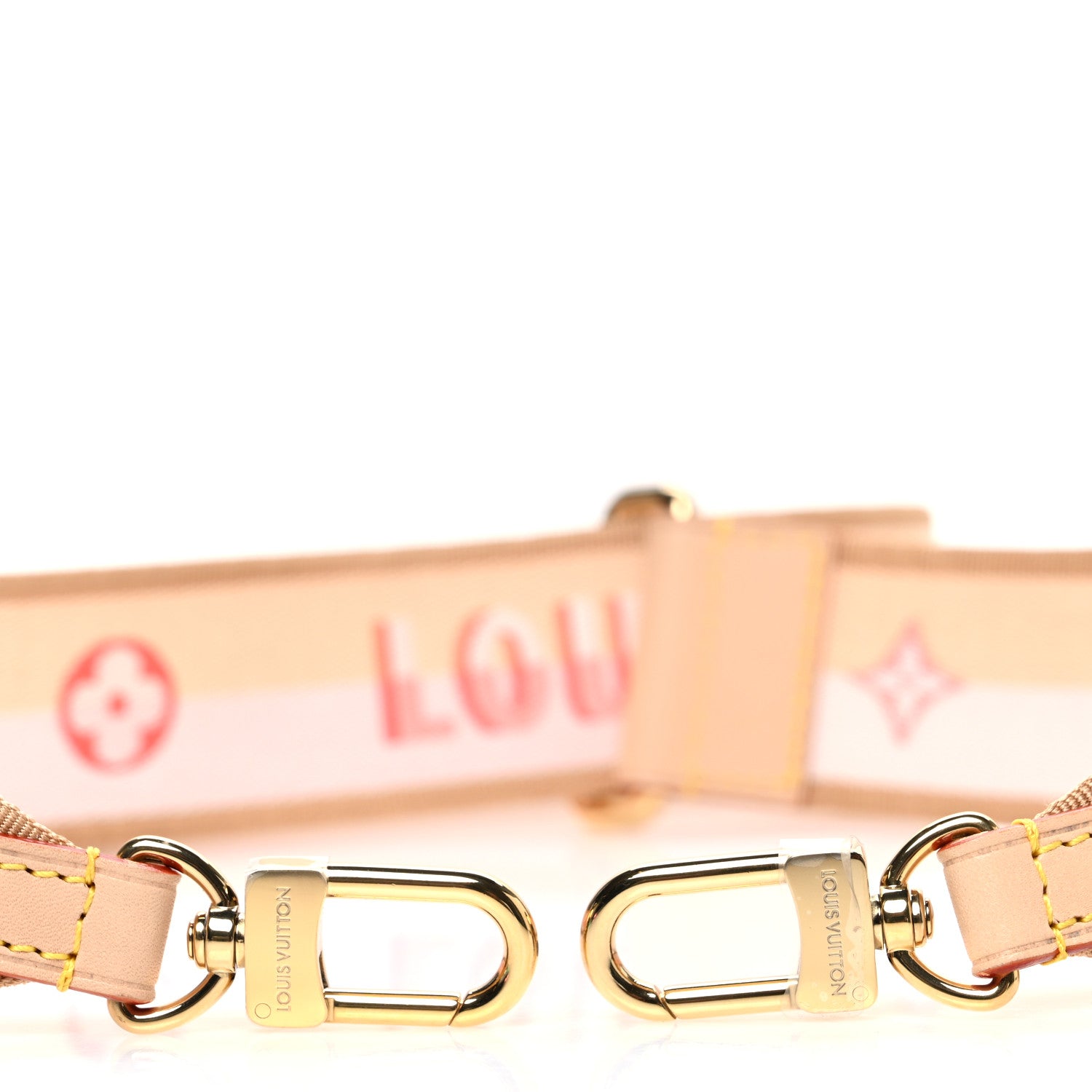 Louis Vuitton Jacquard Speedy Bandouliere 20 Shoulder Strap Pink Orange 3 of 3