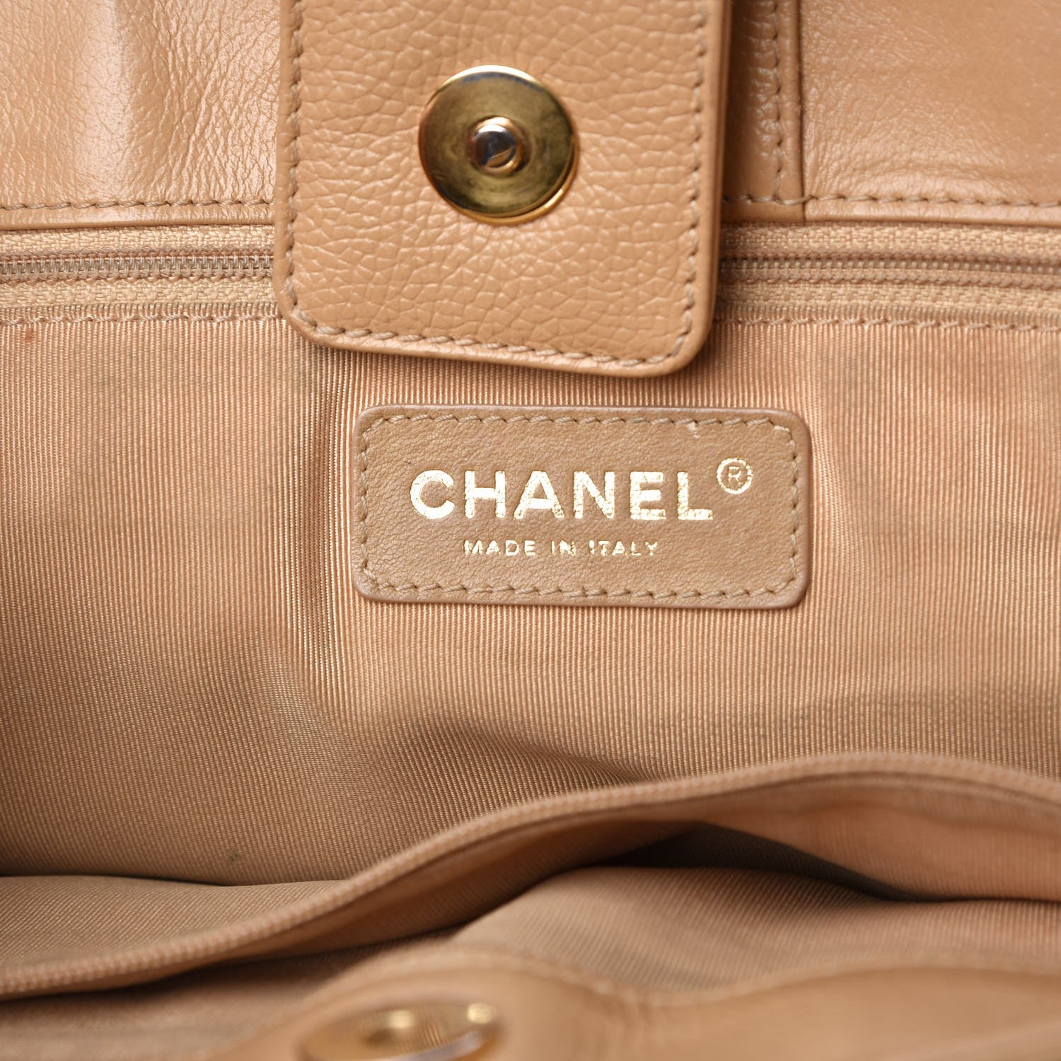 Chanel Calfskin Cerf Executive Shopper Tote Beige 6 of 24