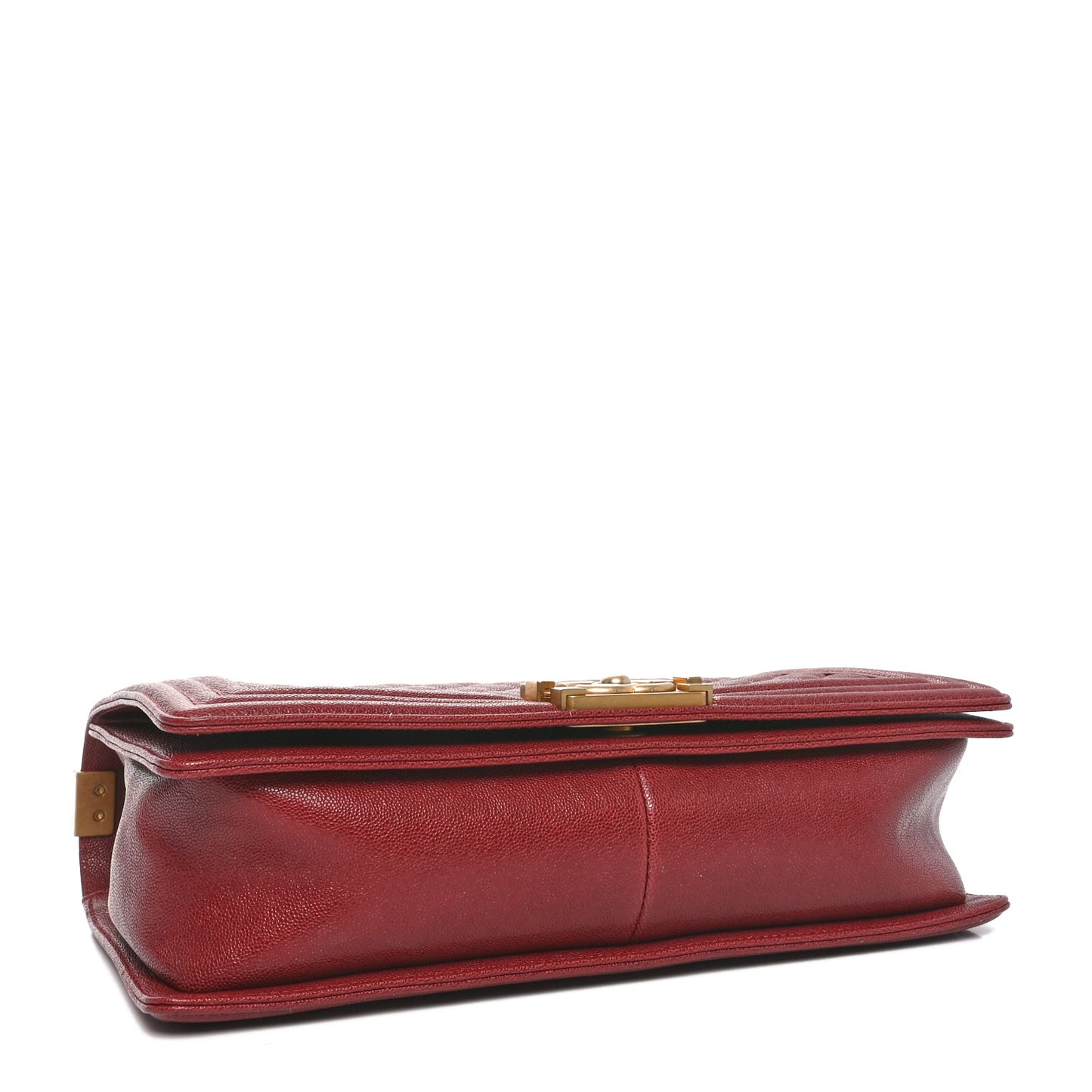 Caviar Quilted New Medium Boy Flap Burgundy