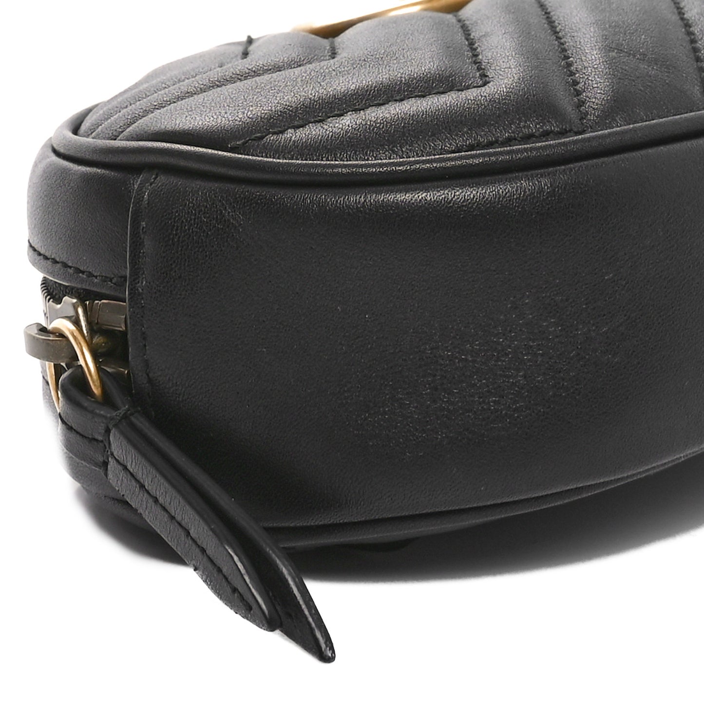 Calfskin Matelasse GG Marmont Belt Bag 95 38 Black