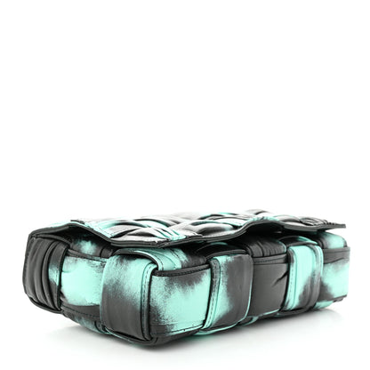 Bottega Veneta Foulard Tie Dye Maxi Intrecciato Padded Cassette Crossbody Bag Celadon Inkwell 4 of 11