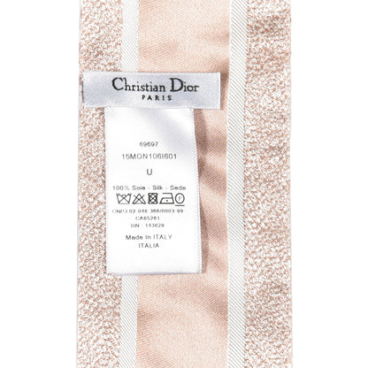 Christian Dior Silk Houndstooth 30 Montaigne Mitzah Scarf Rose Des Vents 3 of 3