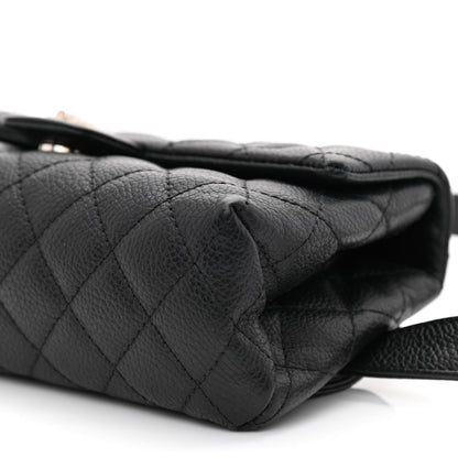 Chanel Grained Calfskin Quilted 2.55 Reissue Flap Belt Bag Clutch Black 10 of 12