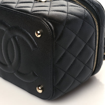 Chanel Caviar Quilted Small CC Vanity Case Black 9 of 9