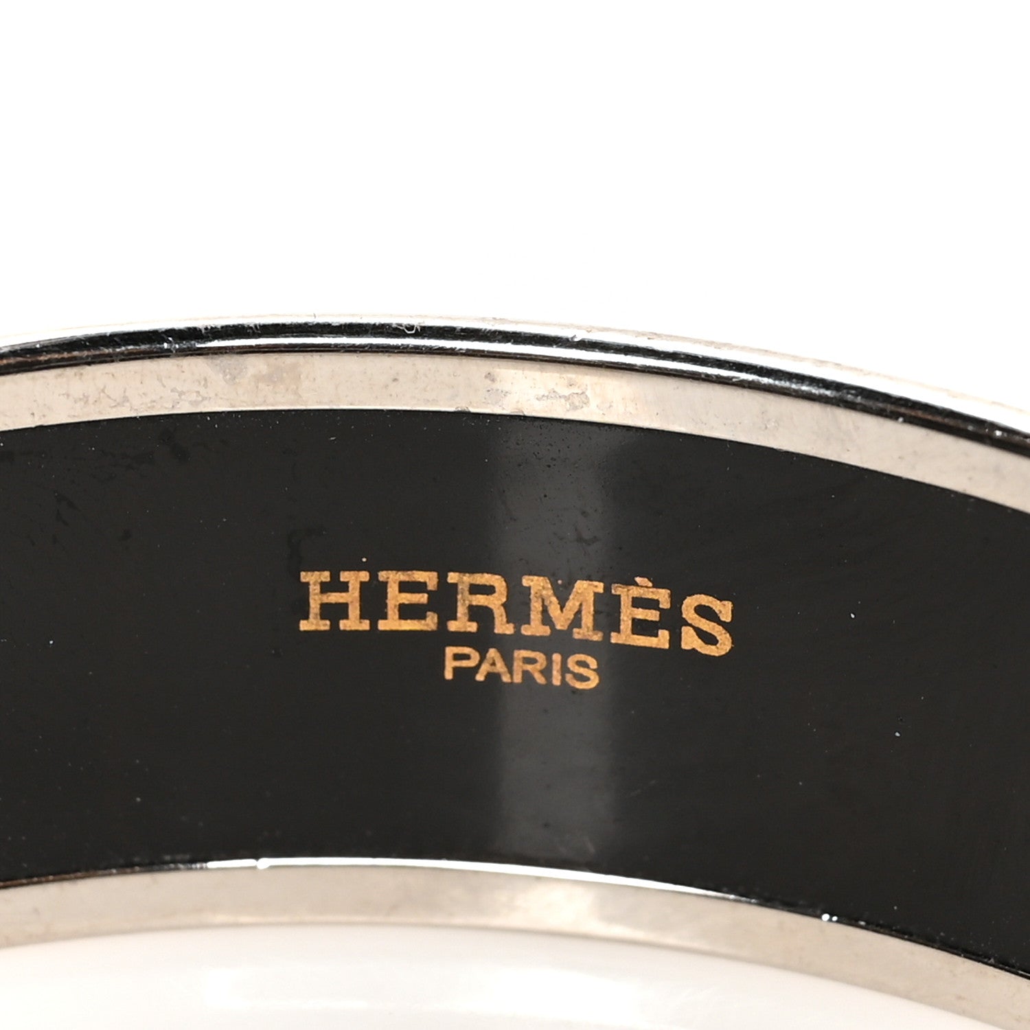 Hermes Enamel Printed Torana Elephants Wide Bracelet 62 4 of 5
