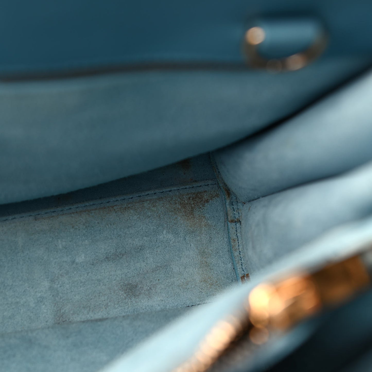 Calfskin Small Sac De Jour Light Blue