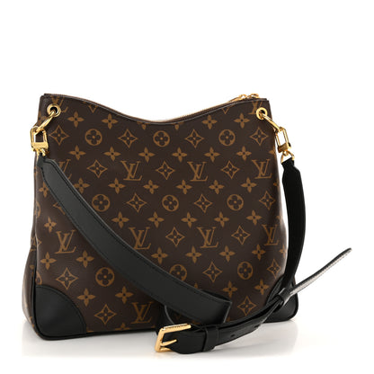Louis Vuitton Monogram Odeon MM Black 3 of 12