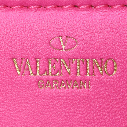 Valentino Garavani Nappa Tonal Monochrome Mini One Stud Top Handle Bag Pink PP 6 of 9