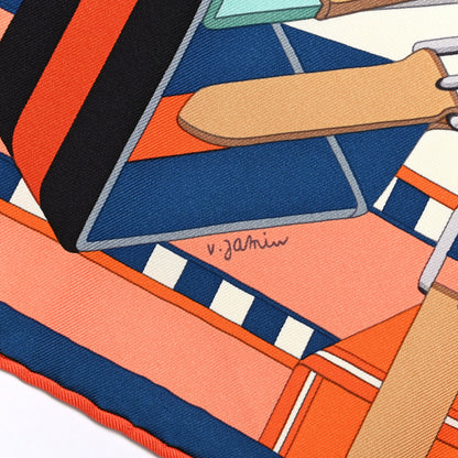 Hermes Silk Sangles En Zigzag Scarf 90 4 of 9