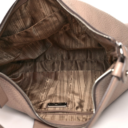 Salvatore Ferragamo Calfskin Fanisa Gancini Hobo Beige 8 of 11