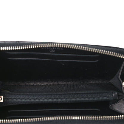 Chanel Patent Quilted Small Zip Around Wallet Black 5 of 8