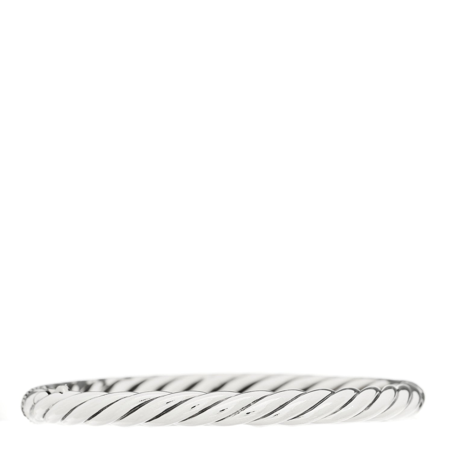 David Yurman Sterling Silver Diamond 5mm Midnight Melange Bangle Bracelet 6 of 8