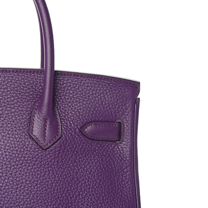 Hermes Togo Birkin 30 Ultraviolet 30 of 33