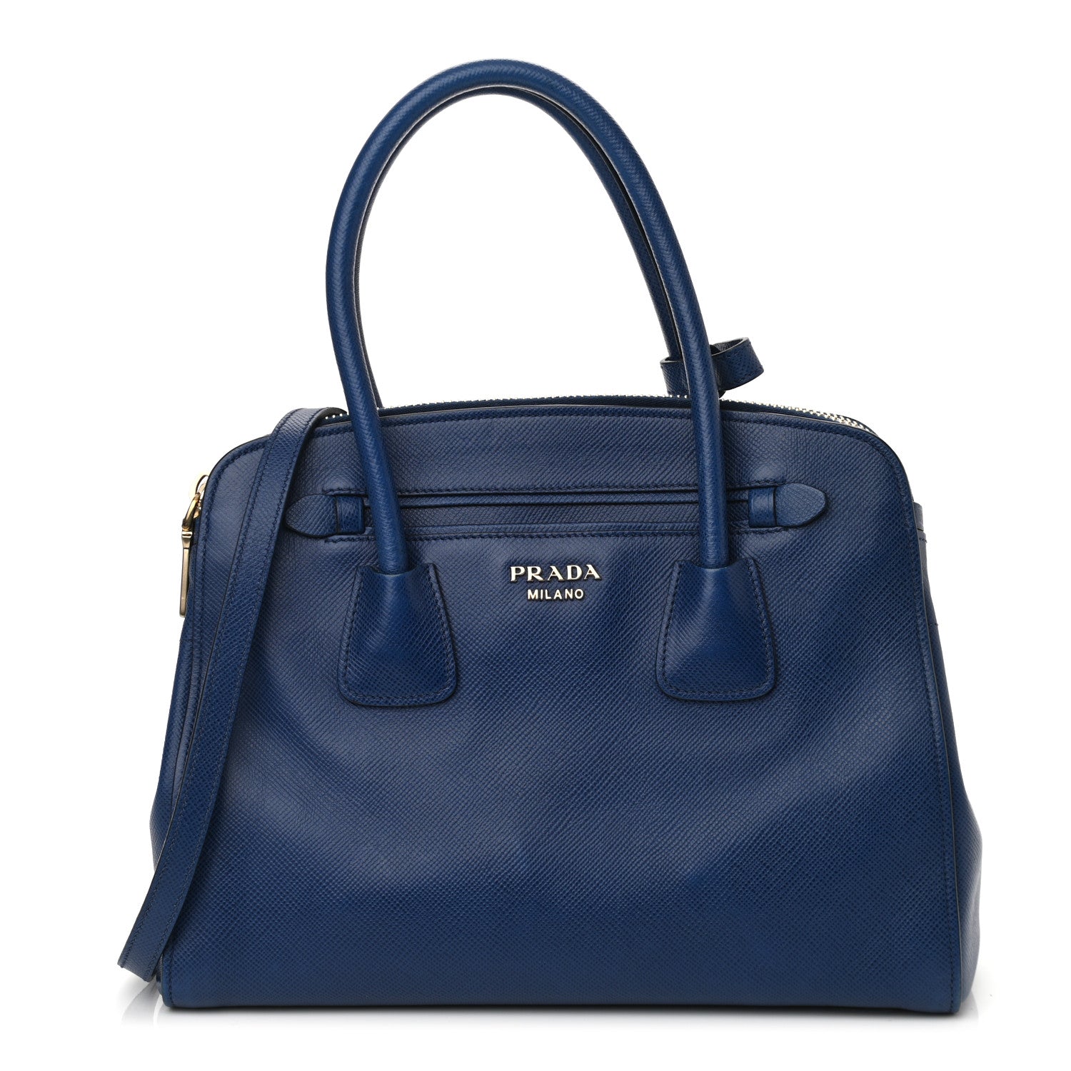 Prada Saffiano Cuir Open Promenade Tote Bluette 1 of 12