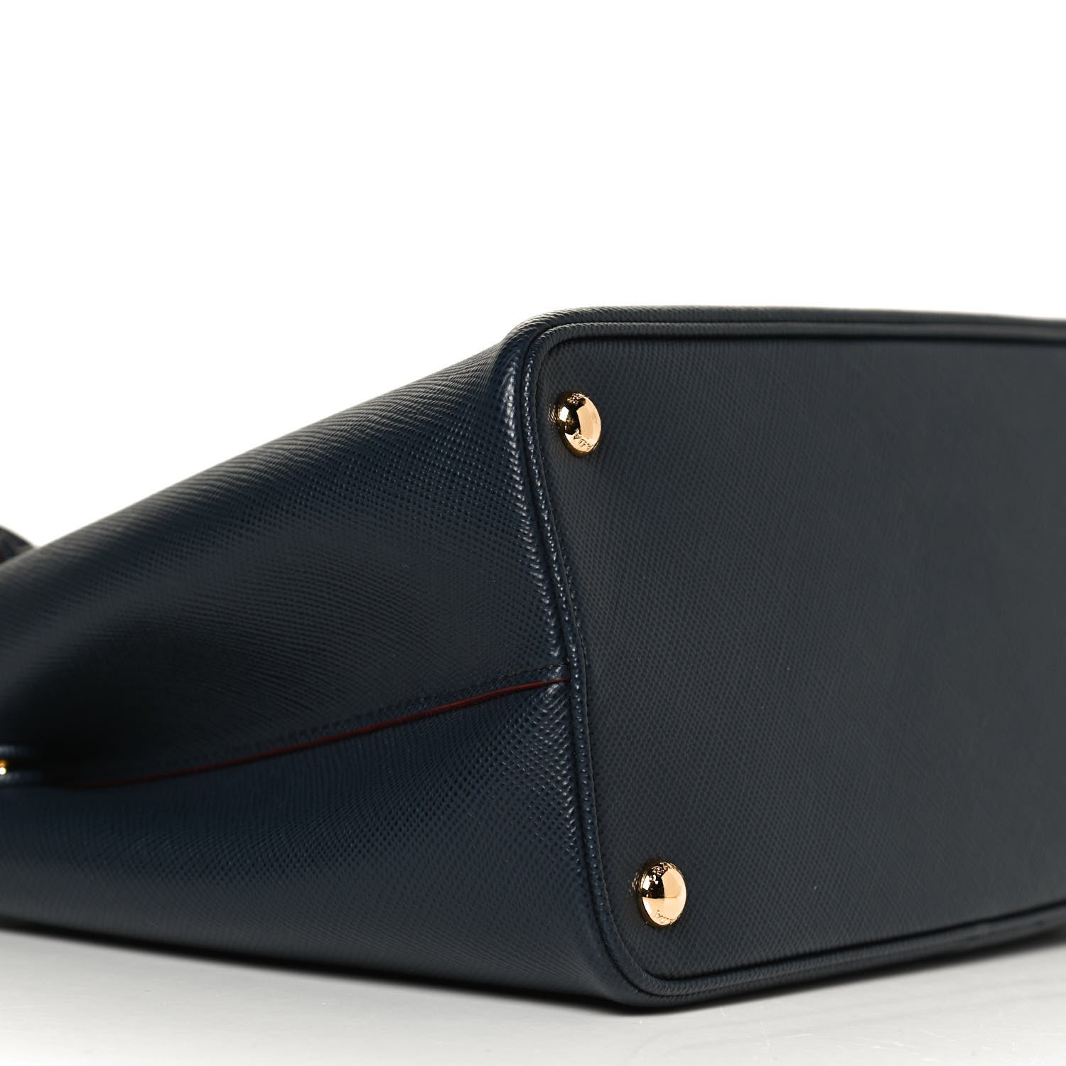 Prada Saffiano Cuir Small Double Bag Baltico Fuoco 8 of 11