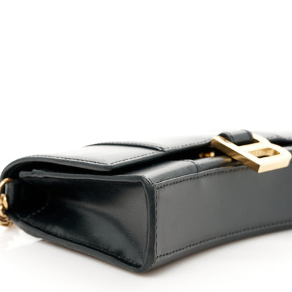 Balenciaga Shiny Box Calfskin Hourglass Chain Bag Black 10 of 11