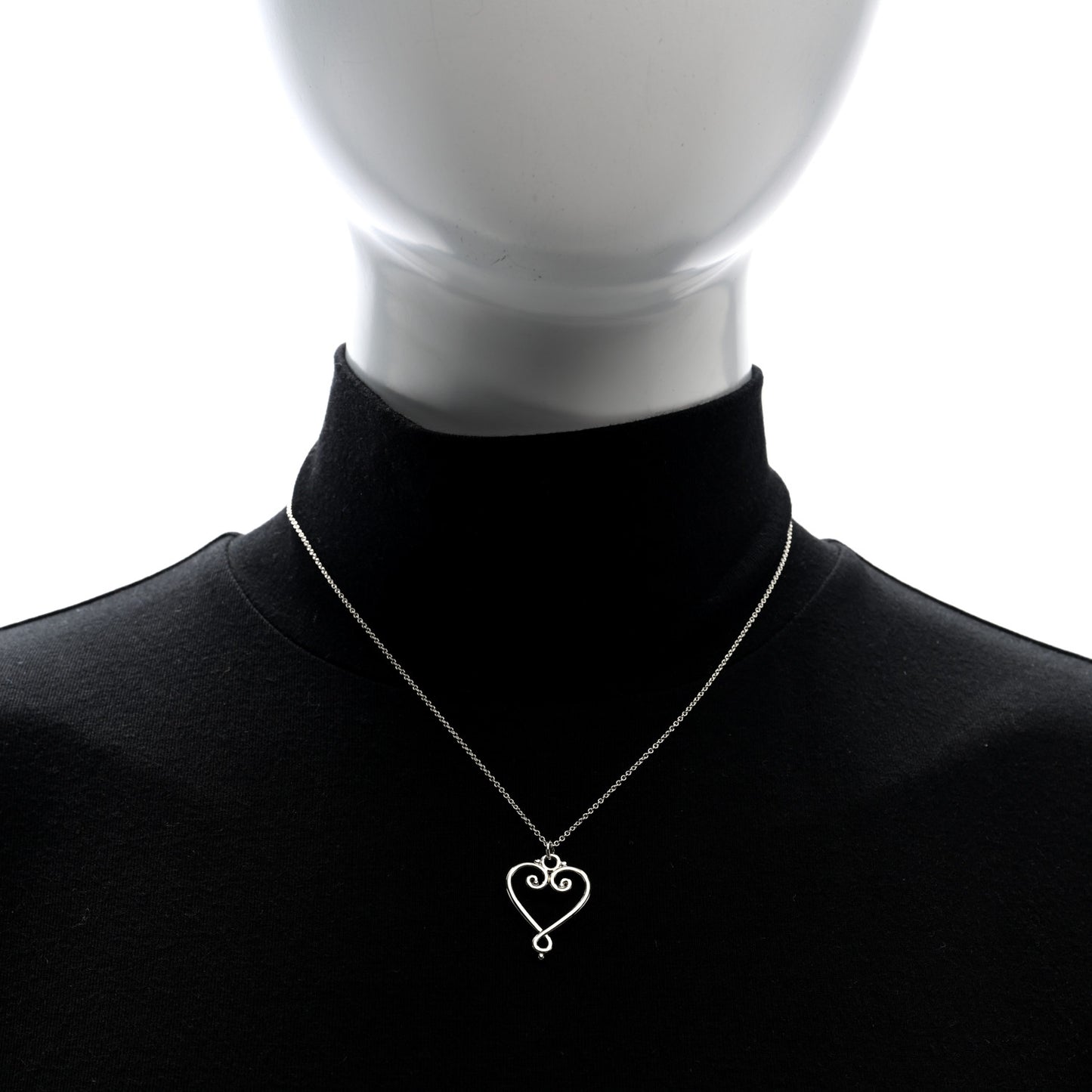Sterling Silver Paloma Picasso Venezia Goldoni Heart Pendant Necklace