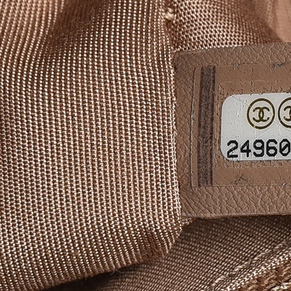 Chanel Caviar Chevron New Medium Boy Flap Dark Beige 7 of 8