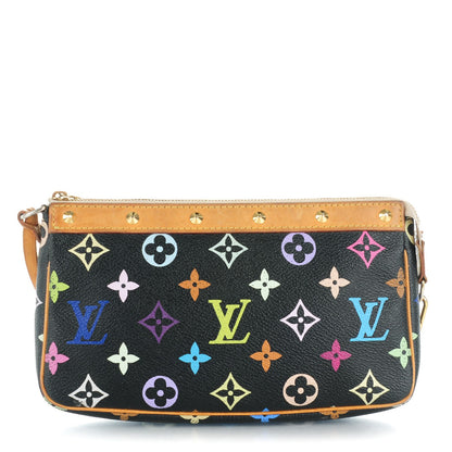 Louis Vuitton Monogram Multicolor Pochette Accessories Black 1 of 9