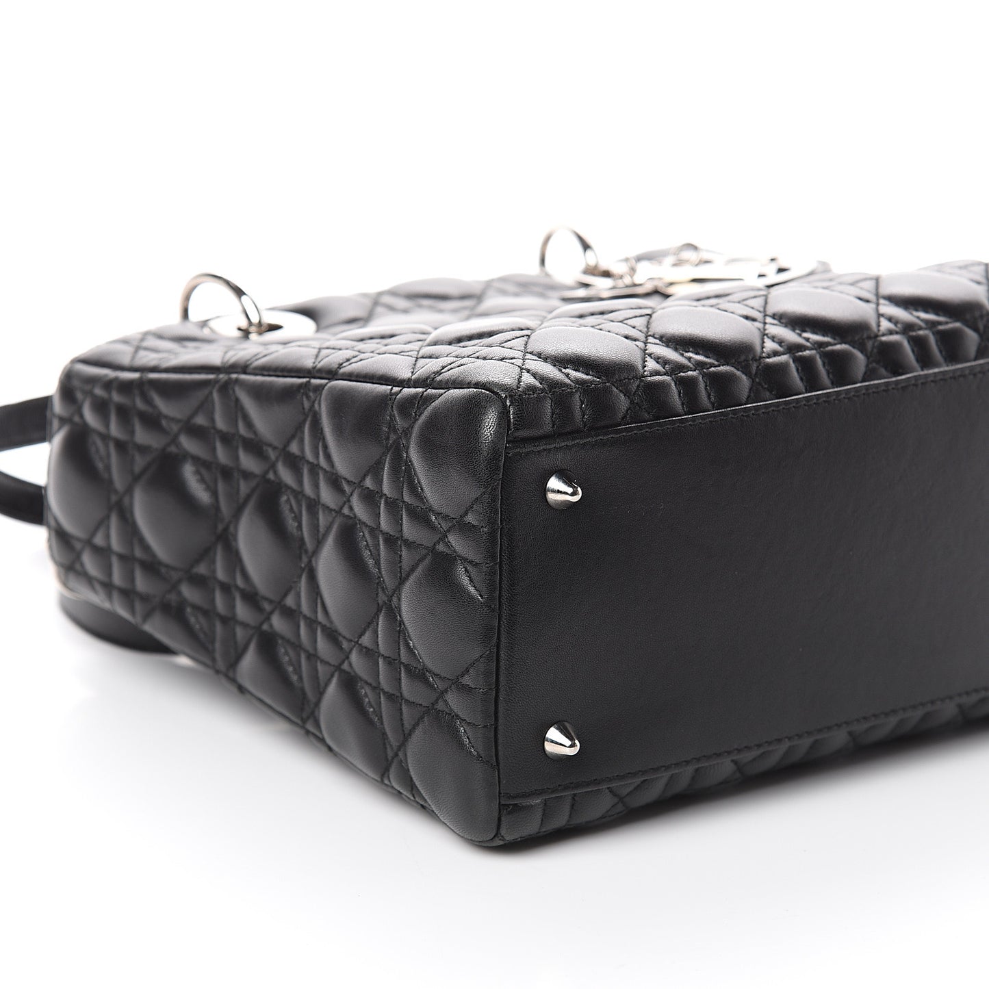 Lambskin Cannage Medium Lady Dior Black