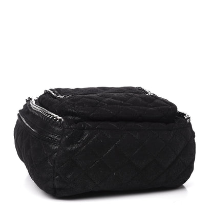 Stella McCartney Shaggy Deer Quilted Falabella Backpack Black 3 of 9