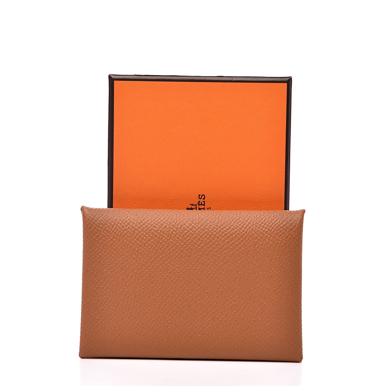 Hermes Epsom Calvi Card Case Gold 7 of 7