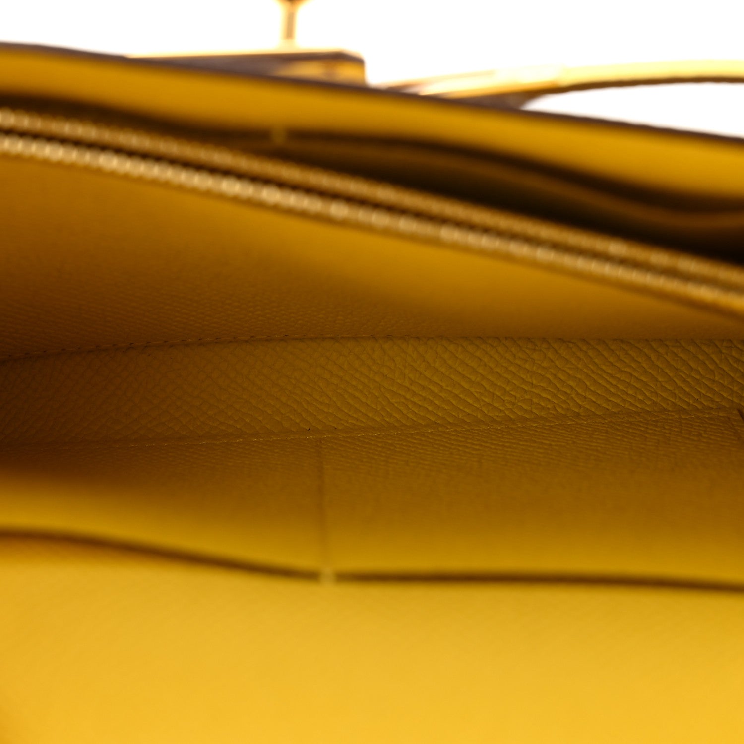 Hermes Epsom Kelly Wallet To Go Jaune De Naples 6 of 10