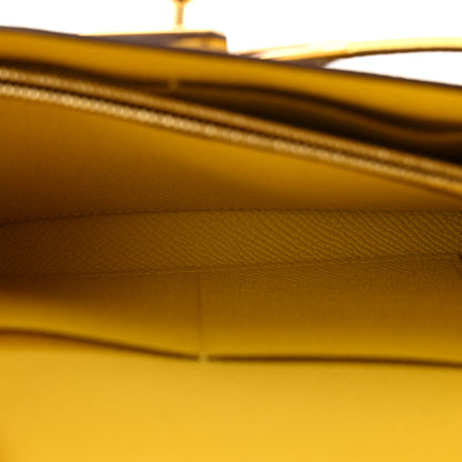 Hermes Epsom Kelly Wallet To Go Jaune De Naples 6 of 10