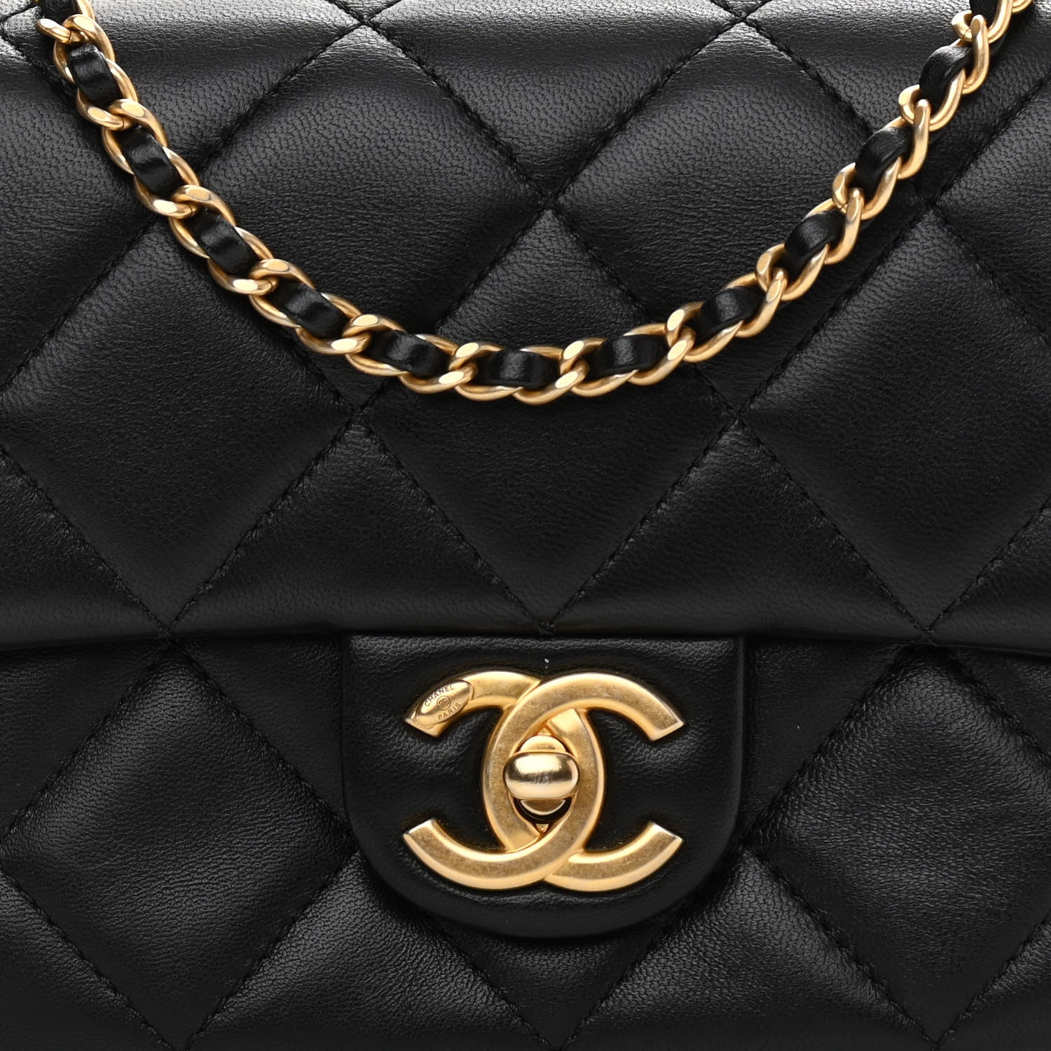 Chanel Lambskin Quilted Mini My Perfect Flap Black 8 of 11