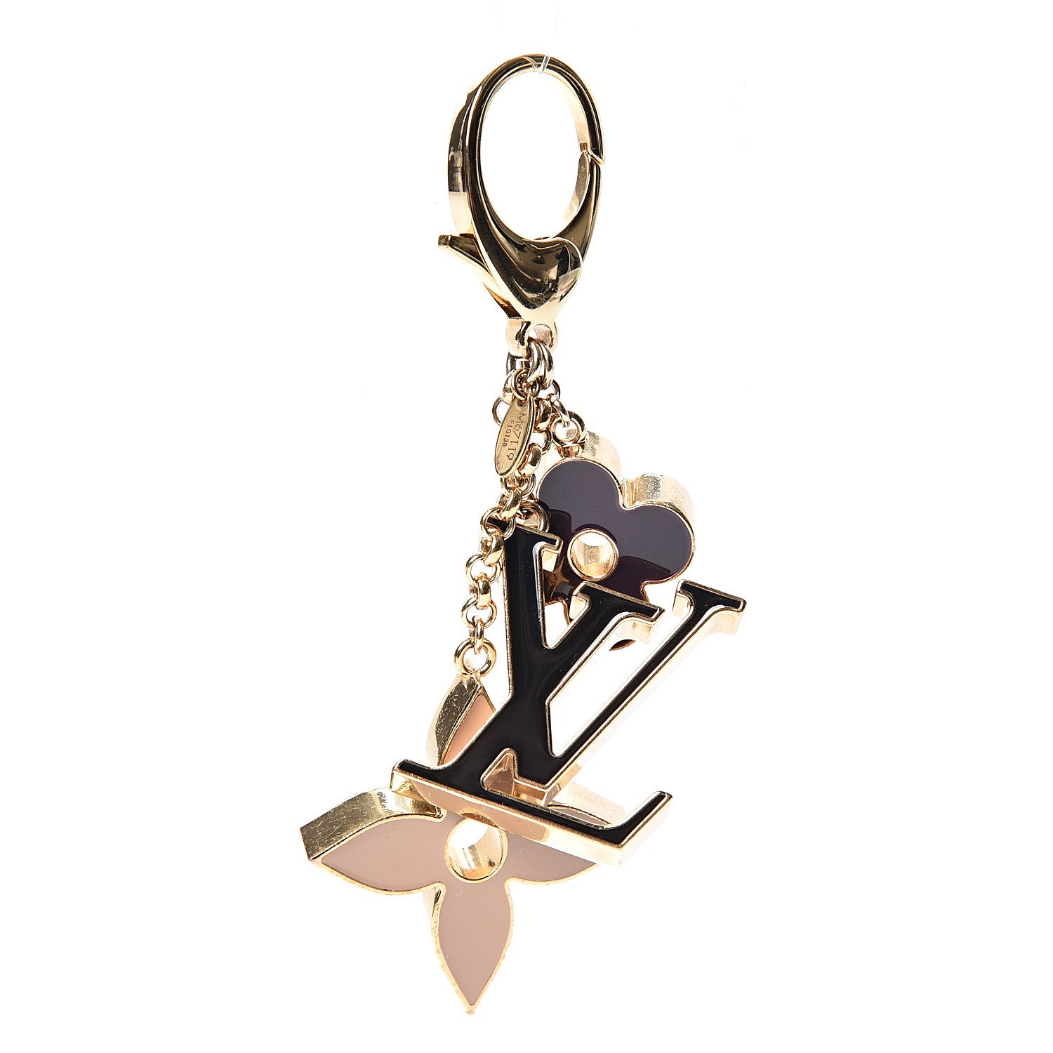 Louis Vuitton Fleur De Monogram Bag Charm Dore 1 of 5