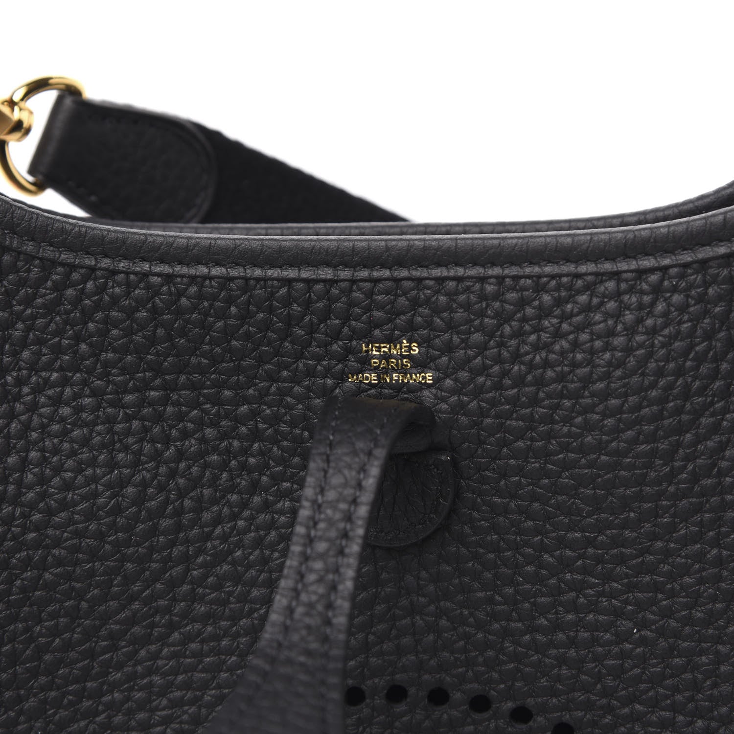 Hermes Taurillon Clemence Evelyne TPM Black 6 of 8