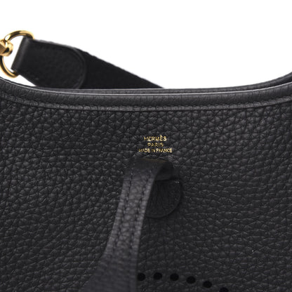 Hermes Taurillon Clemence Evelyne TPM Black 6 of 8