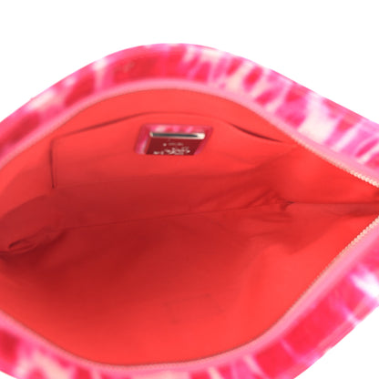 Christian Louboutin CHRISTIAN LOUBOUTIN Patent Glittart Studded Loubiposh Chain Clutch Shocking Pink 5 of 9