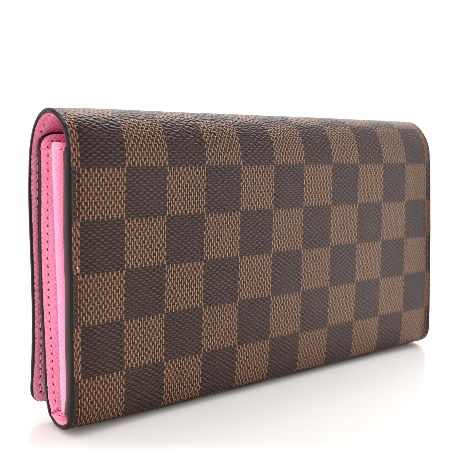 Louis Vuitton Damier Ebene 2023 Christmas Animation Ice Skating Sarah Wallet Pink 3 of 8