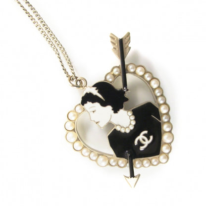 Chanel Coco Heart Arrow Pendant Necklace 4 of 5