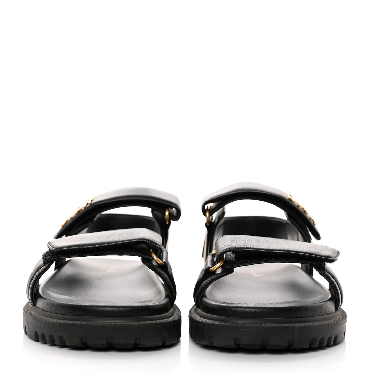 Lambskin Dioract 10mm Sandals 38 Black