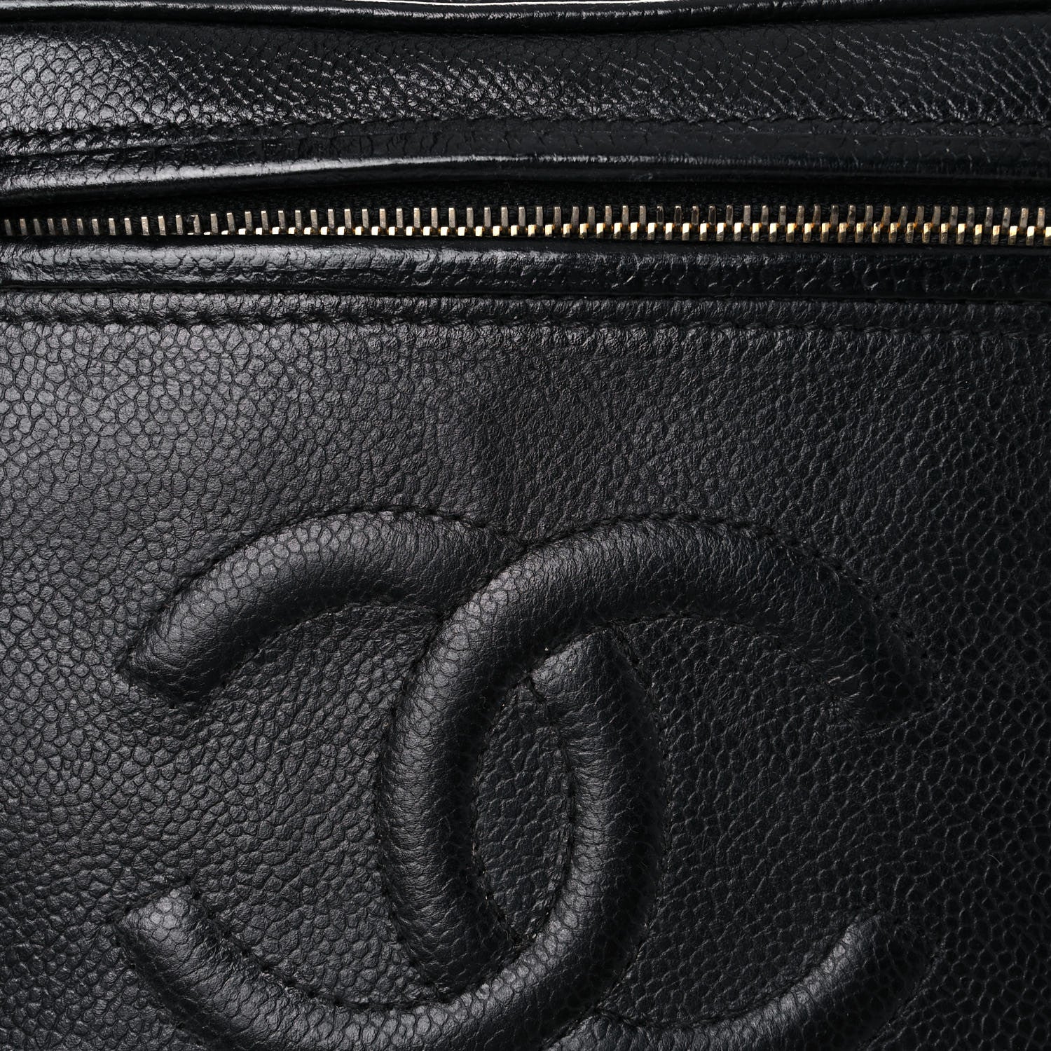 Chanel Caviar CC Vanity Train Case Black 23 of 27