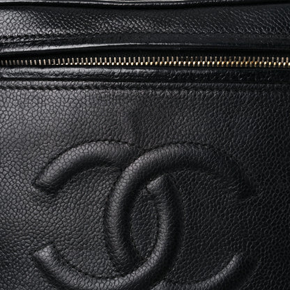 Chanel Caviar CC Vanity Train Case Black 23 of 27