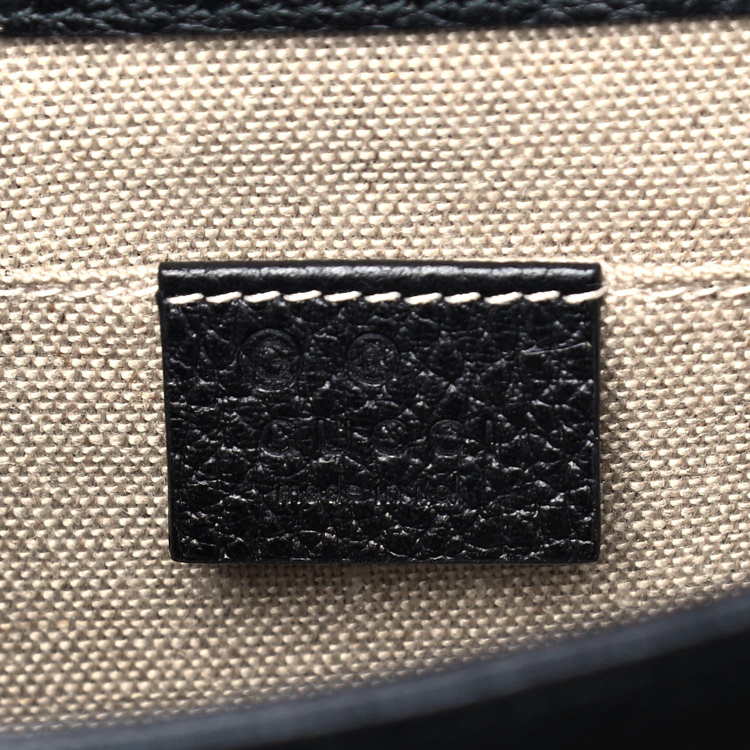 Gucci Dollar Calfskin Small Interlocking G Shoulder Bag Black 6 of 11