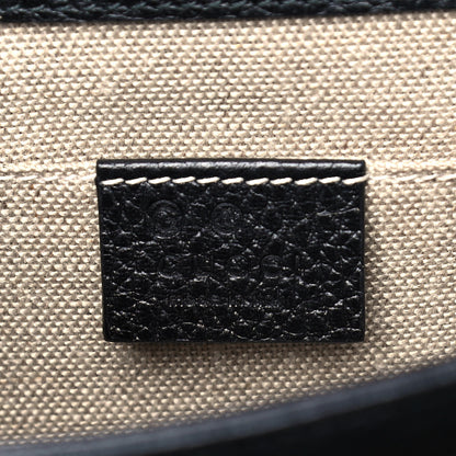 Gucci Dollar Calfskin Small Interlocking G Shoulder Bag Black 6 of 11