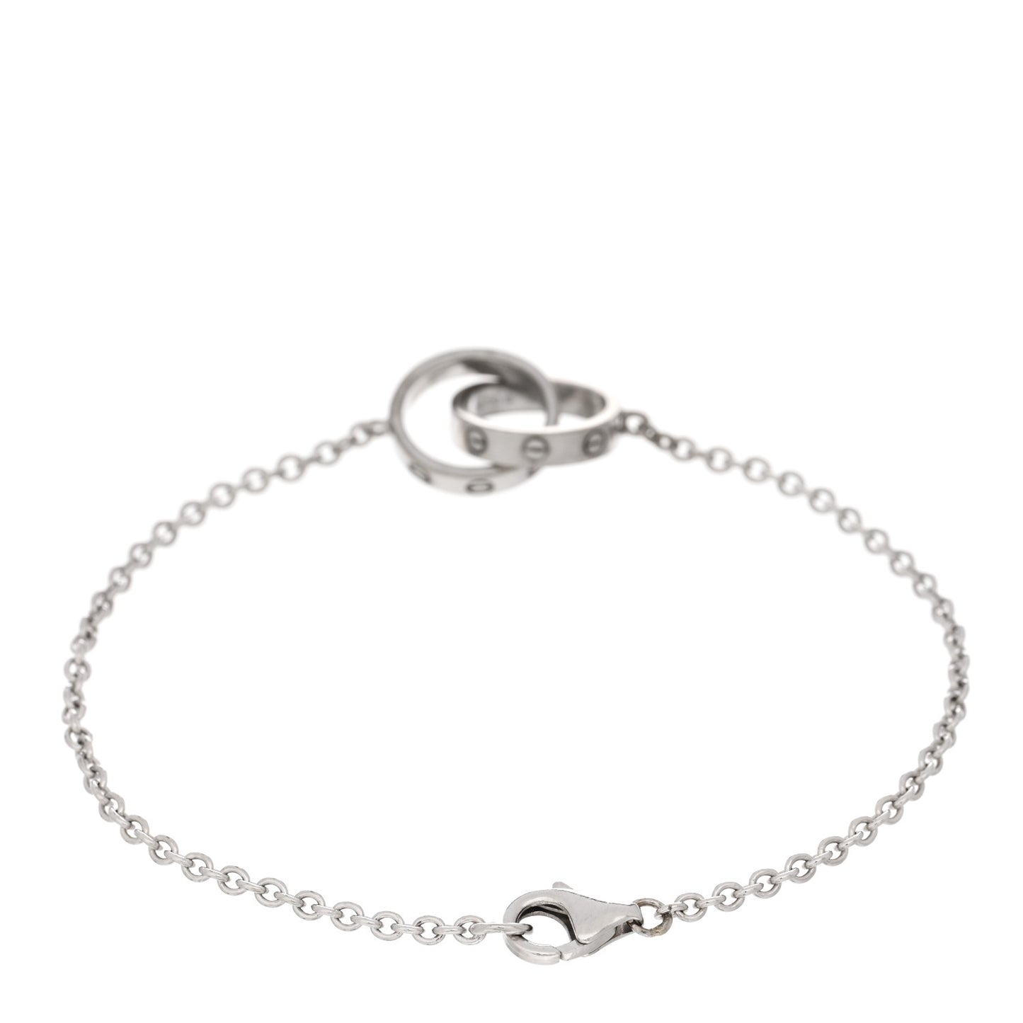 18K White Gold Interlocking LOVE Bracelet