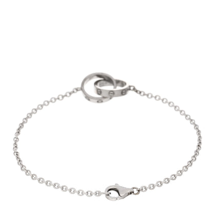 Cartier 18K White Gold Interlocking LOVE Bracelet 2 of 4