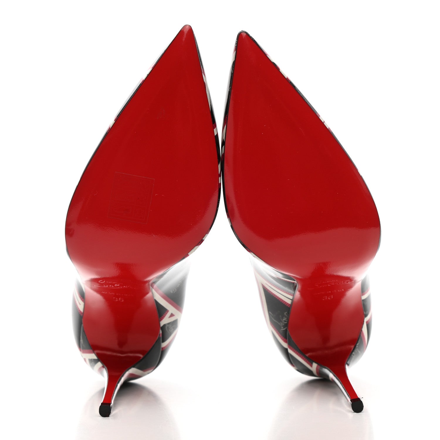 Christian Louboutin Patent Ribbon Kate 100 Pumps 36 Multicolor 5 of 7