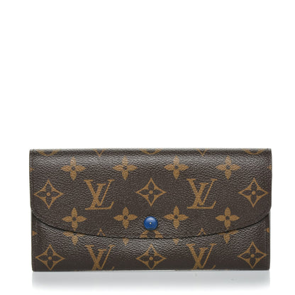 Louis Vuitton Monogram Emilie Wallet Blue 1 of 7