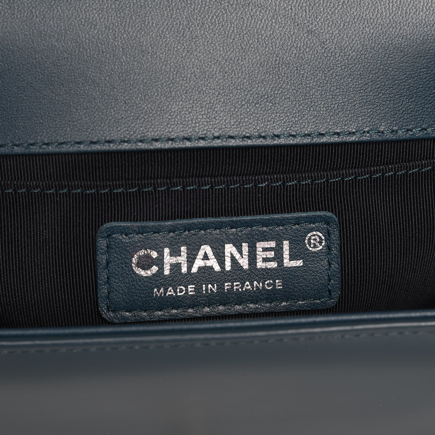Chanel Glazed Calfskin Medium Boy Flap Blue 6 of 9