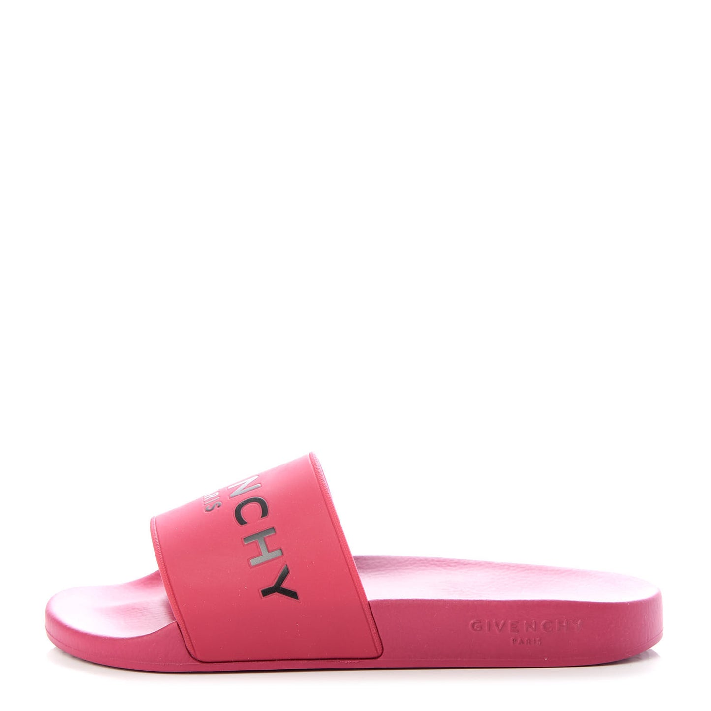 Rubber Womens Logo Womens Pool Slides Sandals 41 Pink