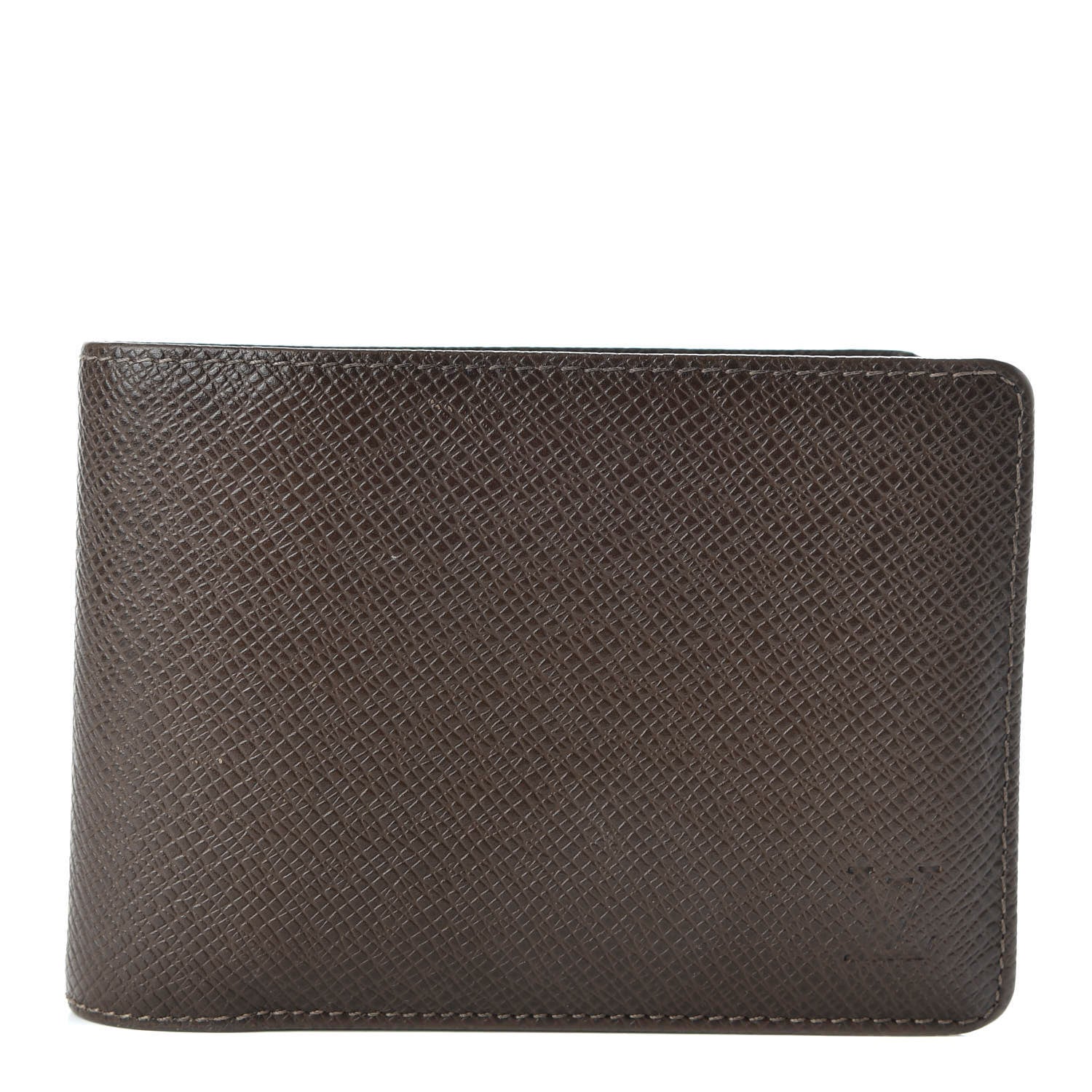 Louis Vuitton Taiga Mens Billfold Wallet 3 Flaps Grizzli 1 of 7