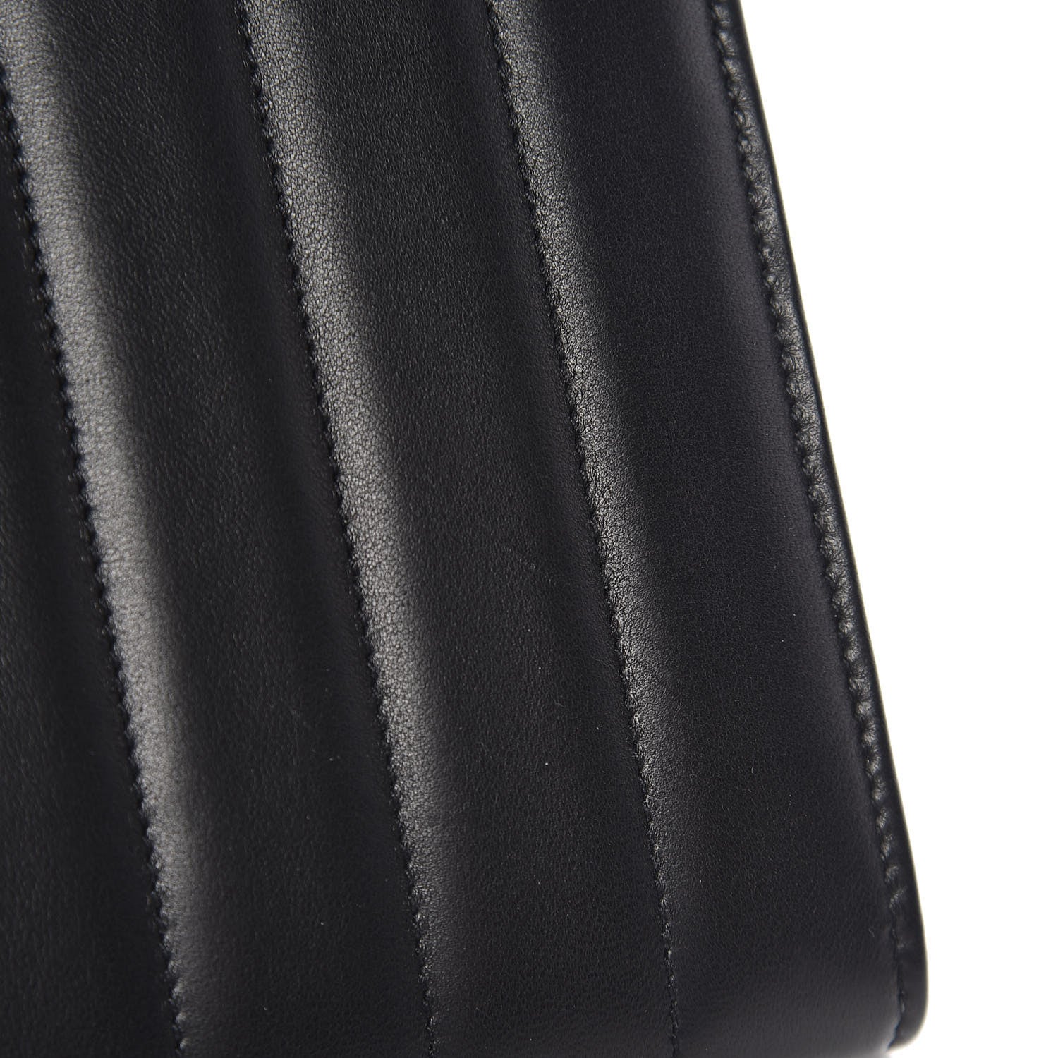 Saint Laurent Lambskin Matelasse Monogram Vicky Chain Wallet Black 11 of 15